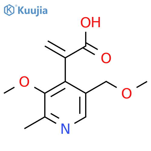 2-3-methoxy-5-(methoxymethyl)-2-methylpyridin-4-ylprop-2-enoic acid structure