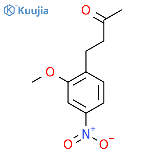 4-(2-methoxy-4-nitrophenyl)butan-2-one structure