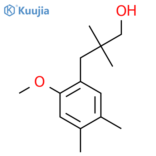 3-(2-methoxy-4,5-dimethylphenyl)-2,2-dimethylpropan-1-ol structure