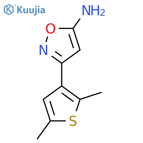 3-(2,5-dimethylthiophen-3-yl)-1,2-oxazol-5-amine structure