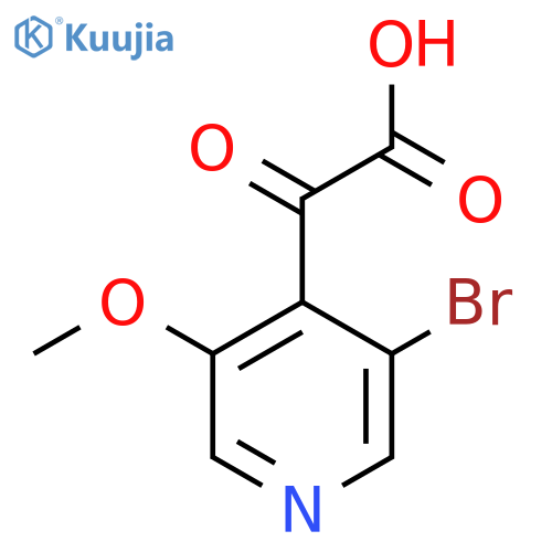 2-(3-bromo-5-methoxypyridin-4-yl)-2-oxoacetic acid structure