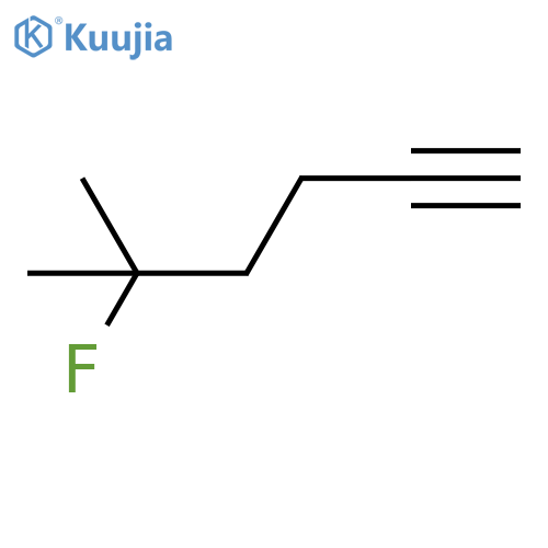 5-fluoro-5-methylhex-1-yne structure