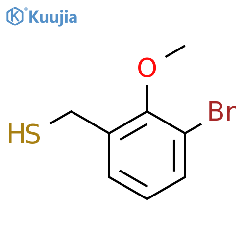 (3-bromo-2-methoxyphenyl)methanethiol structure