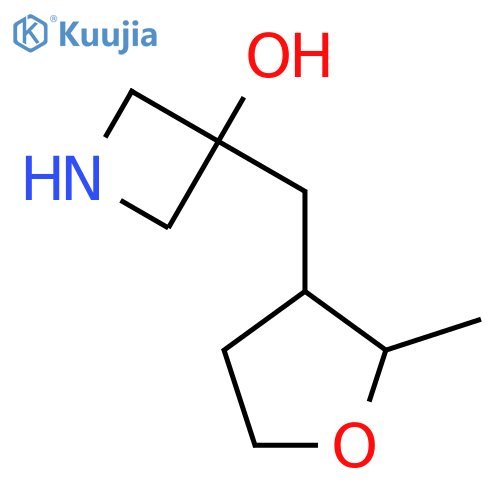 3-(2-methyloxolan-3-yl)methylazetidin-3-ol structure