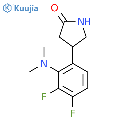 4-2-(dimethylamino)-3,4-difluorophenylpyrrolidin-2-one structure