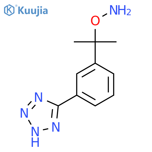 O-{2-3-(1H-1,2,3,4-tetrazol-5-yl)phenylpropan-2-yl}hydroxylamine structure