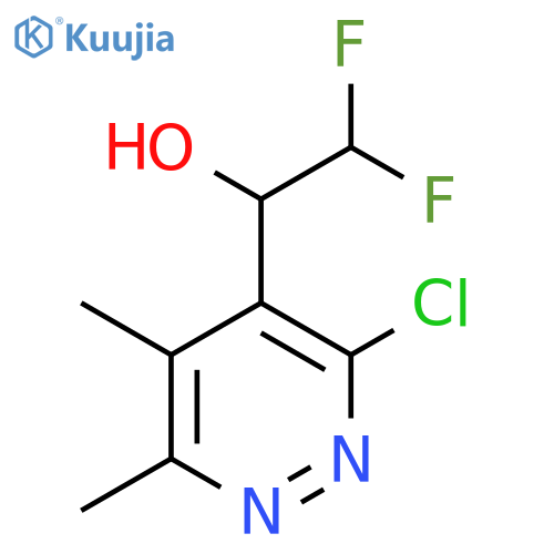 1-(3-chloro-5,6-dimethylpyridazin-4-yl)-2,2-difluoroethan-1-ol structure