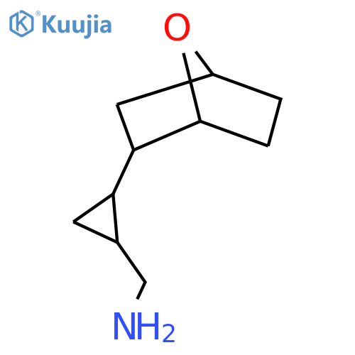 (2-{7-oxabicyclo2.2.1heptan-2-yl}cyclopropyl)methanamine structure