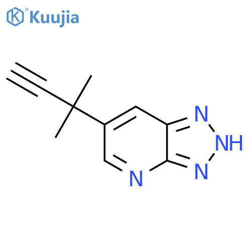 6-(2-methylbut-3-yn-2-yl)-3H-1,2,3triazolo4,5-bpyridine structure