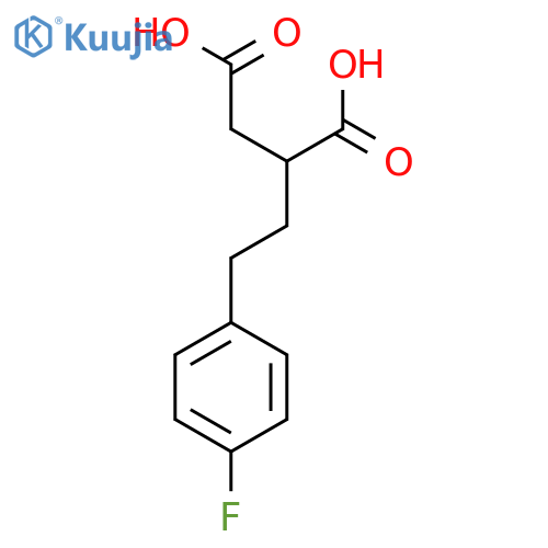 2-2-(4-fluorophenyl)ethylbutanedioic acid structure