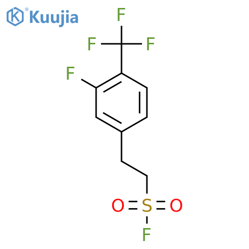2-3-fluoro-4-(trifluoromethyl)phenylethane-1-sulfonyl fluoride structure
