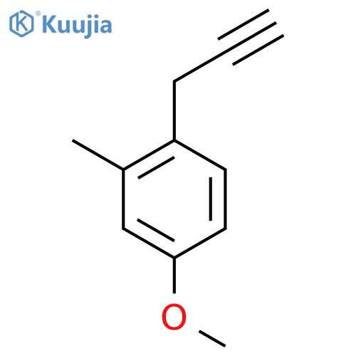 4-methoxy-2-methyl-1-(prop-2-yn-1-yl)benzene structure