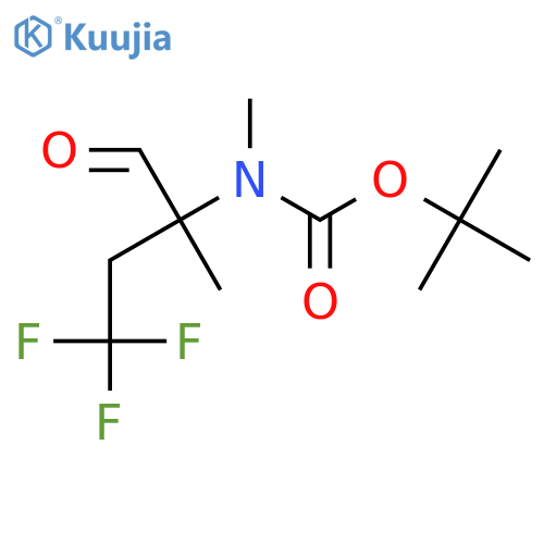 tert-butyl N-methyl-N-(4,4,4-trifluoro-2-methyl-1-oxobutan-2-yl)carbamate structure