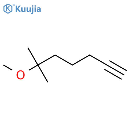 6-methoxy-6-methylhept-1-yne structure