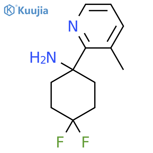 4,4-difluoro-1-(3-methylpyridin-2-yl)cyclohexan-1-amine structure