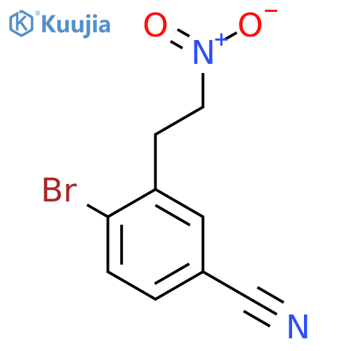4-bromo-3-(2-nitroethyl)benzonitrile structure