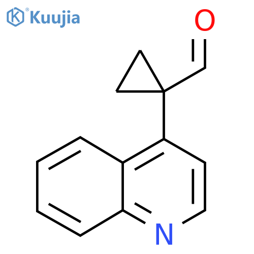 1-(quinolin-4-yl)cyclopropane-1-carbaldehyde structure