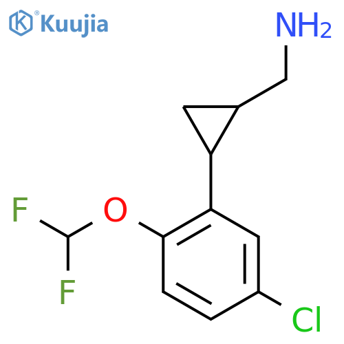 {2-5-chloro-2-(difluoromethoxy)phenylcyclopropyl}methanamine structure