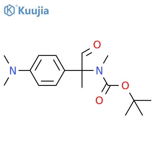 tert-butyl N-{2-4-(dimethylamino)phenyl-1-oxopropan-2-yl}-N-methylcarbamate structure