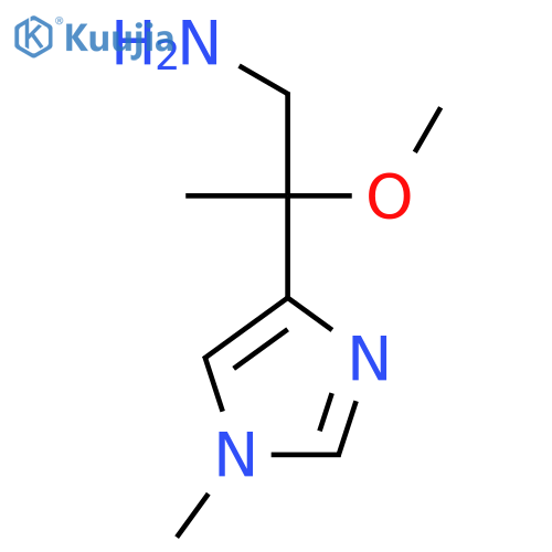 2-methoxy-2-(1-methyl-1H-imidazol-4-yl)propan-1-amine structure