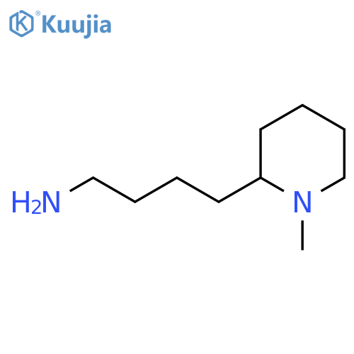 4-(1-methylpiperidin-2-yl)butan-1-amine structure