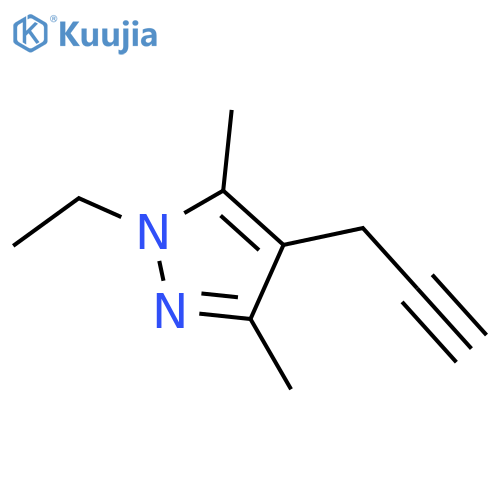 1-ethyl-3,5-dimethyl-4-(prop-2-yn-1-yl)-1H-pyrazole structure