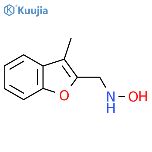 N-(3-methyl-1-benzofuran-2-yl)methylhydroxylamine structure