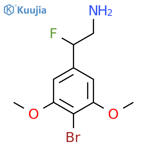 2-(4-bromo-3,5-dimethoxyphenyl)-2-fluoroethan-1-amine structure