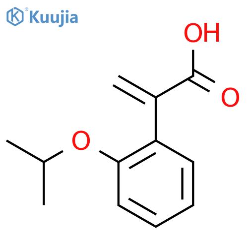 2-2-(propan-2-yloxy)phenylprop-2-enoic acid structure