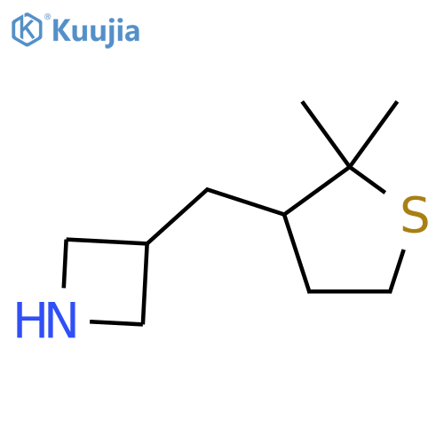 3-(2,2-dimethylthiolan-3-yl)methylazetidine structure