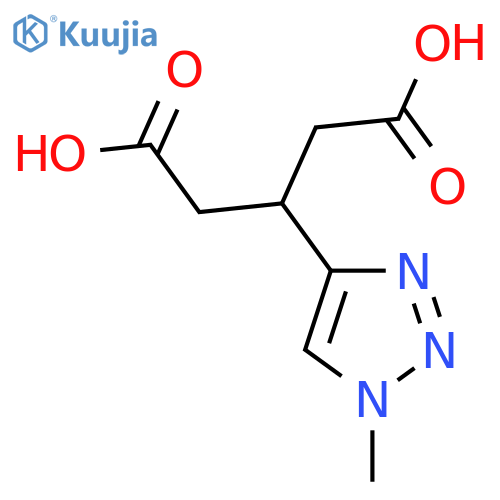 3-(1-methyl-1H-1,2,3-triazol-4-yl)pentanedioic acid structure