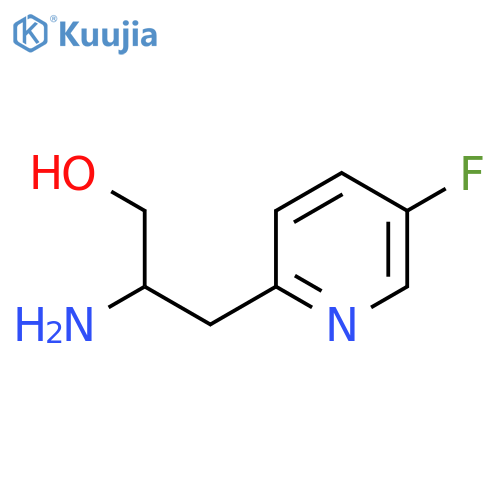 2-amino-3-(5-fluoropyridin-2-yl)propan-1-ol structure