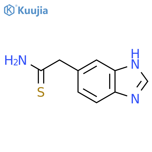 2-(1H-1,3-benzodiazol-5-yl)ethanethioamide structure