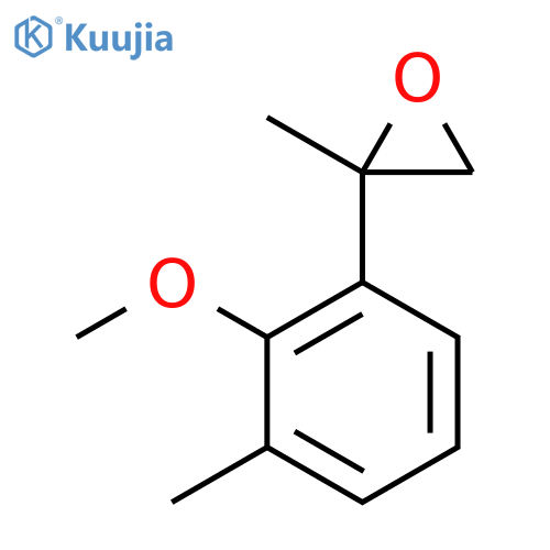 2-(2-methoxy-3-methylphenyl)-2-methyloxirane structure