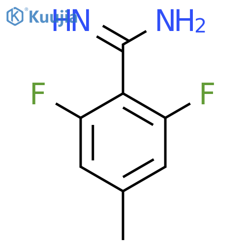 2,6-difluoro-4-methylbenzene-1-carboximidamide structure