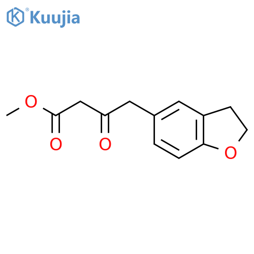 methyl 4-(2,3-dihydro-1-benzofuran-5-yl)-3-oxobutanoate structure
