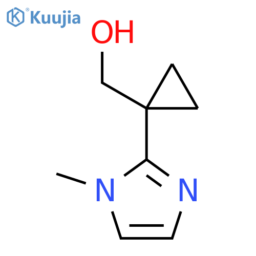 1-(1-methyl-1H-imidazol-2-yl)cyclopropylmethanol structure