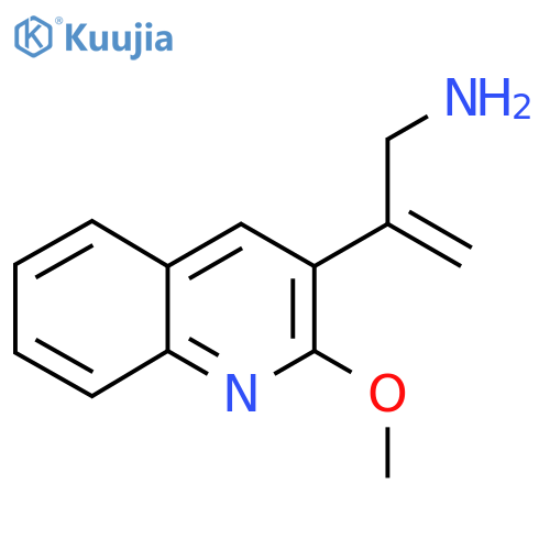 2-(2-methoxyquinolin-3-yl)prop-2-en-1-amine structure