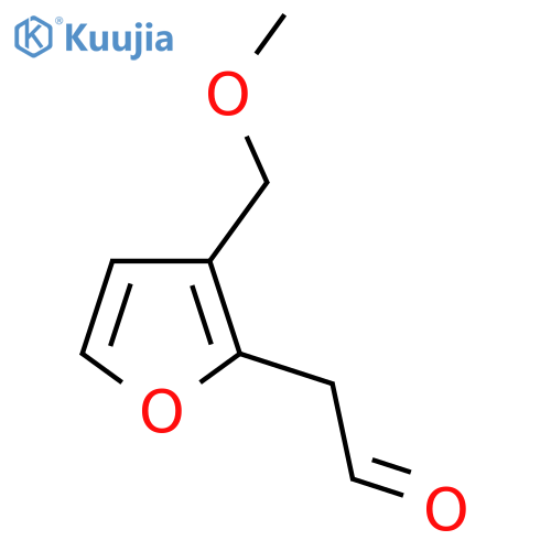 2-3-(methoxymethyl)furan-2-ylacetaldehyde structure