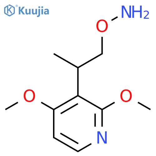 O-2-(2,4-dimethoxypyridin-3-yl)propylhydroxylamine structure