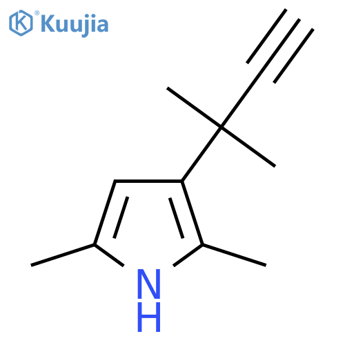 2,5-dimethyl-3-(2-methylbut-3-yn-2-yl)-1H-pyrrole structure