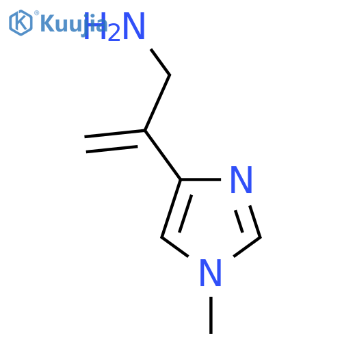 2-(1-methyl-1H-imidazol-4-yl)prop-2-en-1-amine structure
