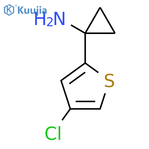 1-(4-Chlorothiophen-2-yl)cyclopropan-1-amine structure