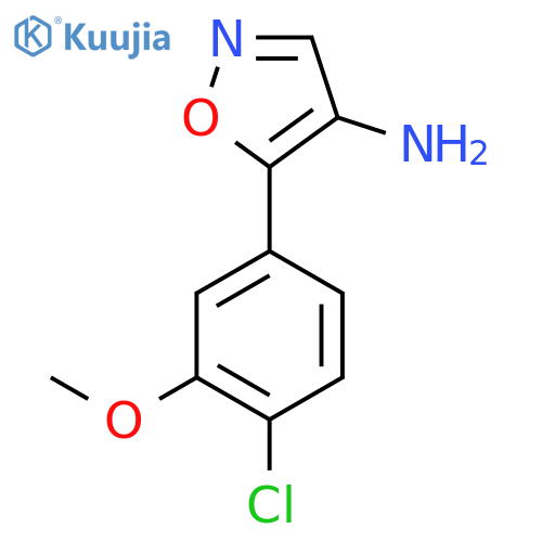 5-(4-chloro-3-methoxyphenyl)-1,2-oxazol-4-amine structure