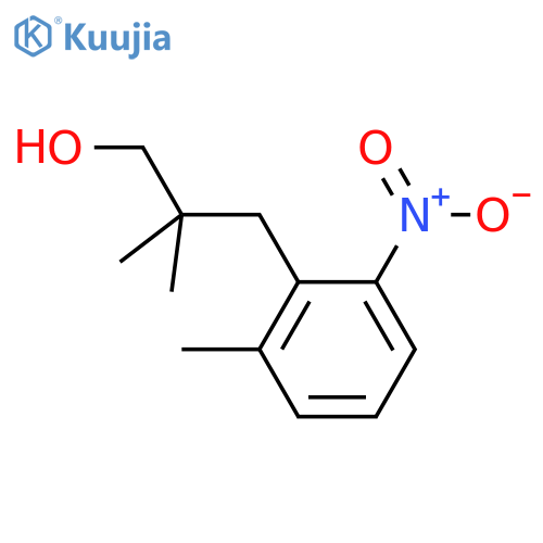2,2-dimethyl-3-(2-methyl-6-nitrophenyl)propan-1-ol structure