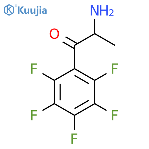 2-amino-1-(pentafluorophenyl)propan-1-one structure