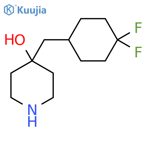 4-(4,4-difluorocyclohexyl)methylpiperidin-4-ol structure