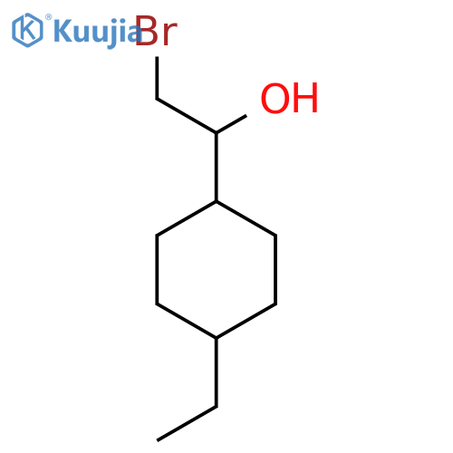 2-bromo-1-(4-ethylcyclohexyl)ethan-1-ol structure