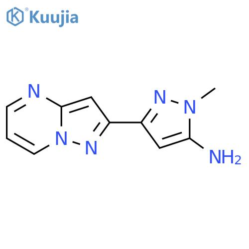 1-methyl-3-{pyrazolo1,5-apyrimidin-2-yl}-1H-pyrazol-5-amine structure