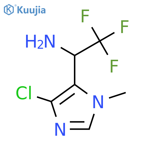 1-(4-chloro-1-methyl-1H-imidazol-5-yl)-2,2,2-trifluoroethan-1-amine structure